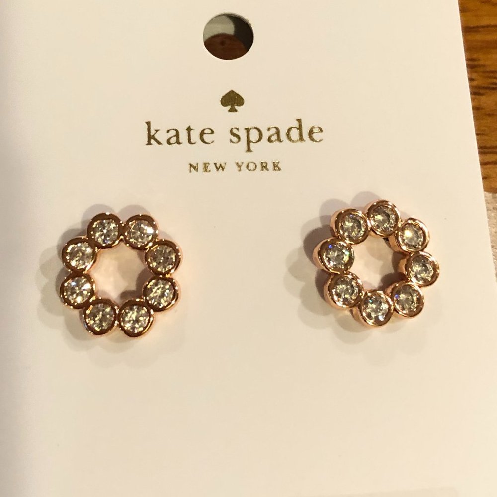 Kate Spade Full Circle Rose Gold Earrings
